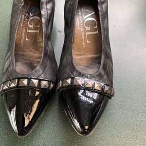 AGL attilio Houston leombrunl heels 36.6 brown/blk